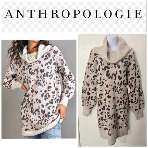 Anthropologie Sweaters - NWT Anthropologie Women's Leopard Print Sweater Size Medium